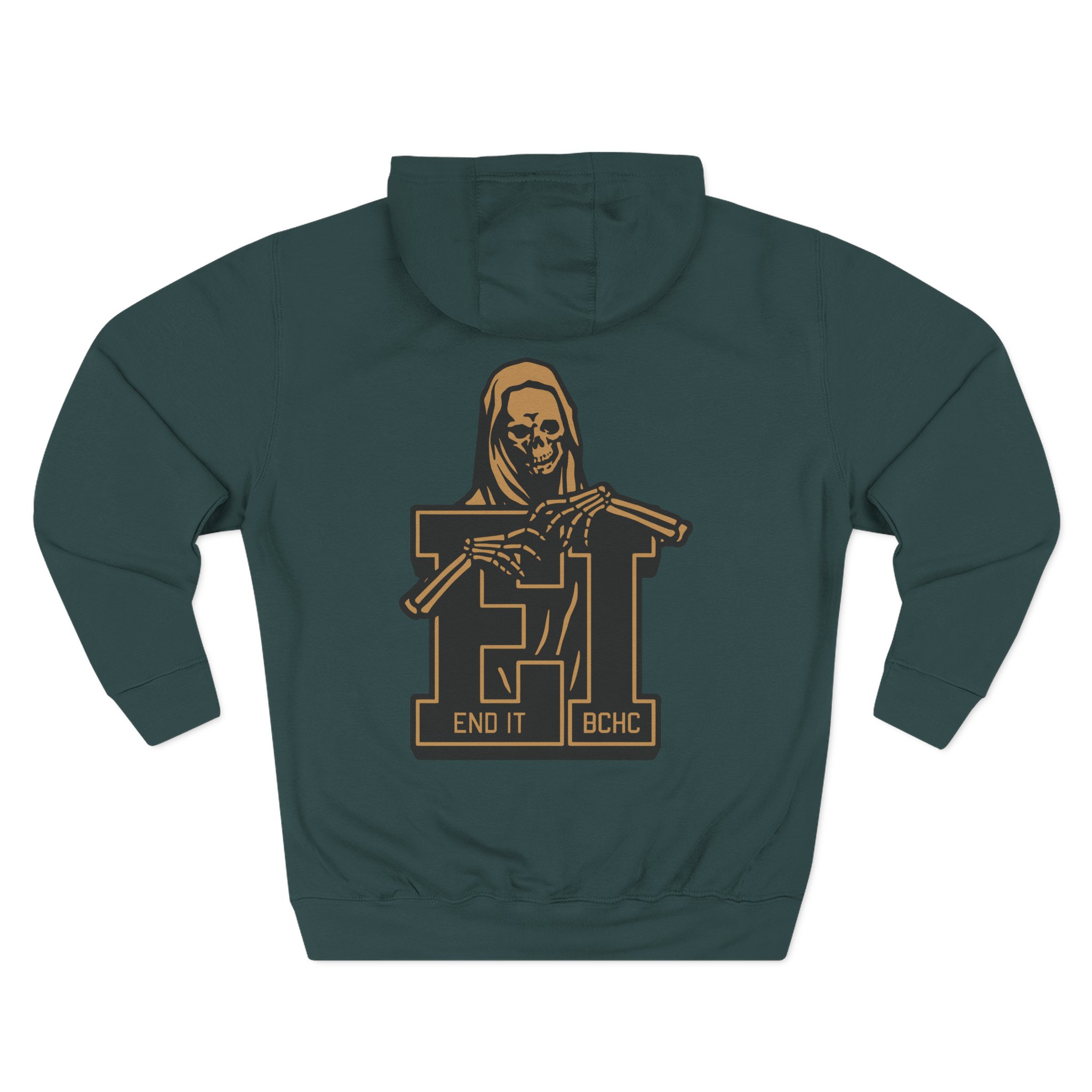 End It Bchc Reaper Emblem Three-Panel Fleece Hoodie