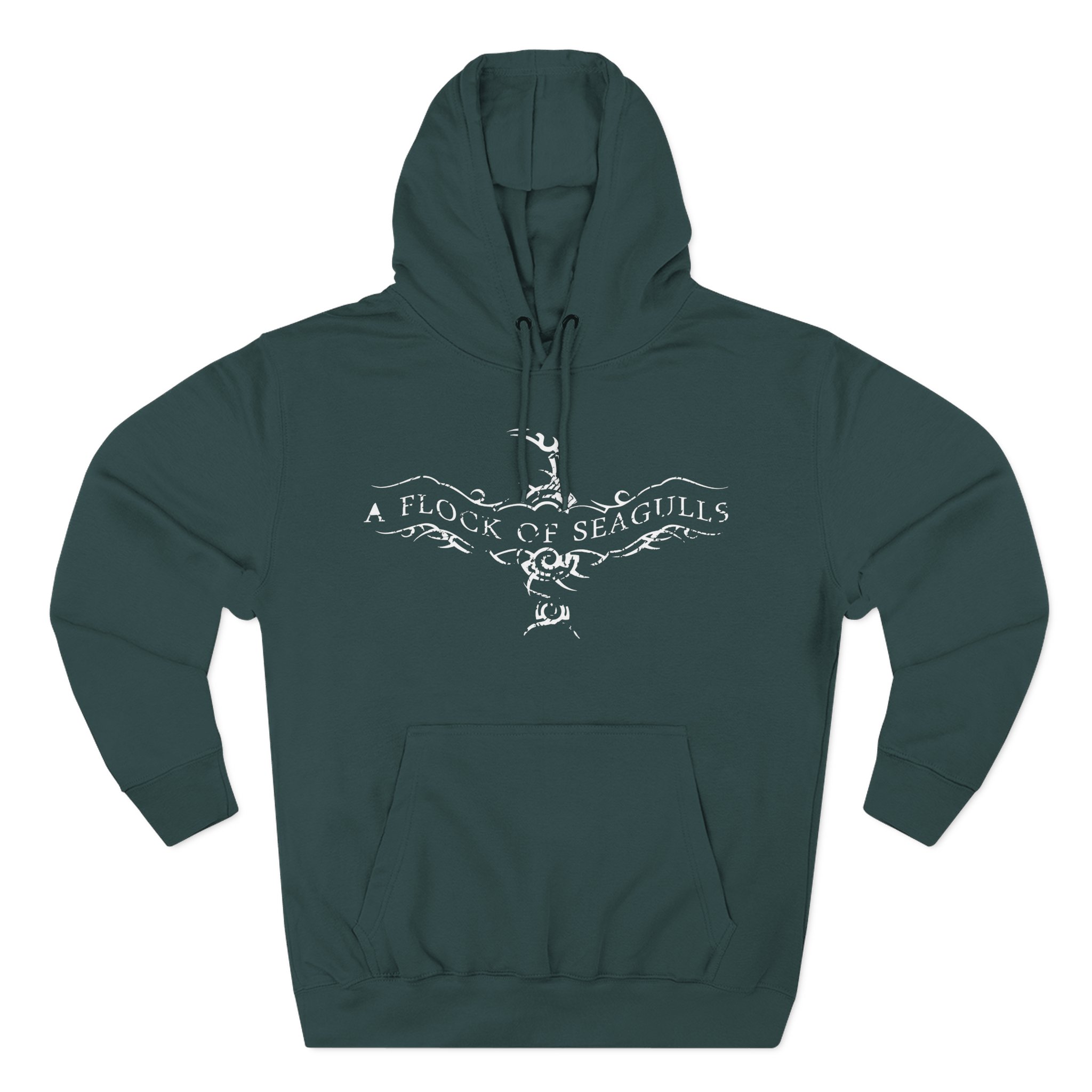 A Flock of Seagulls Logo Three-Panel Fleece Hoodie
