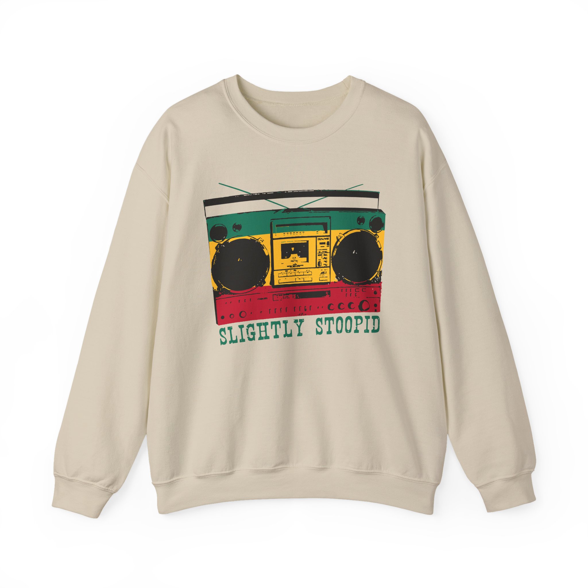 Slightly Stoopid Ghetto Blaster Raglan Unisex Heavy Blendâ„¢ Crewneck Sweatshirt