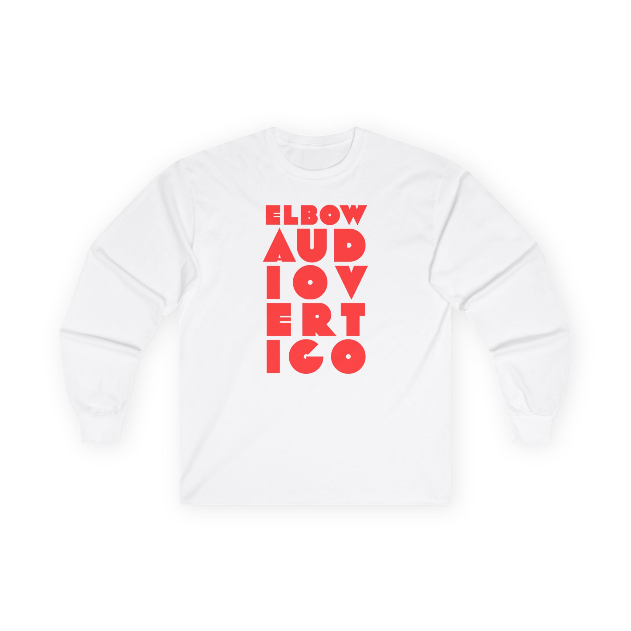 Elbow Audio Vertigo Stacked Logo Unisex Ultra Cotton Long Sleeve Tee