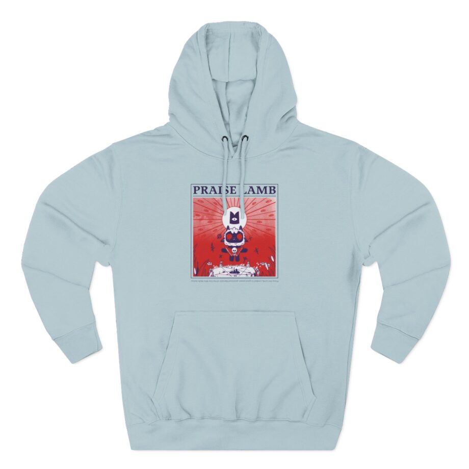 Cult of the Lamb Praise Lamb Three-Panel Fleece Hoodie