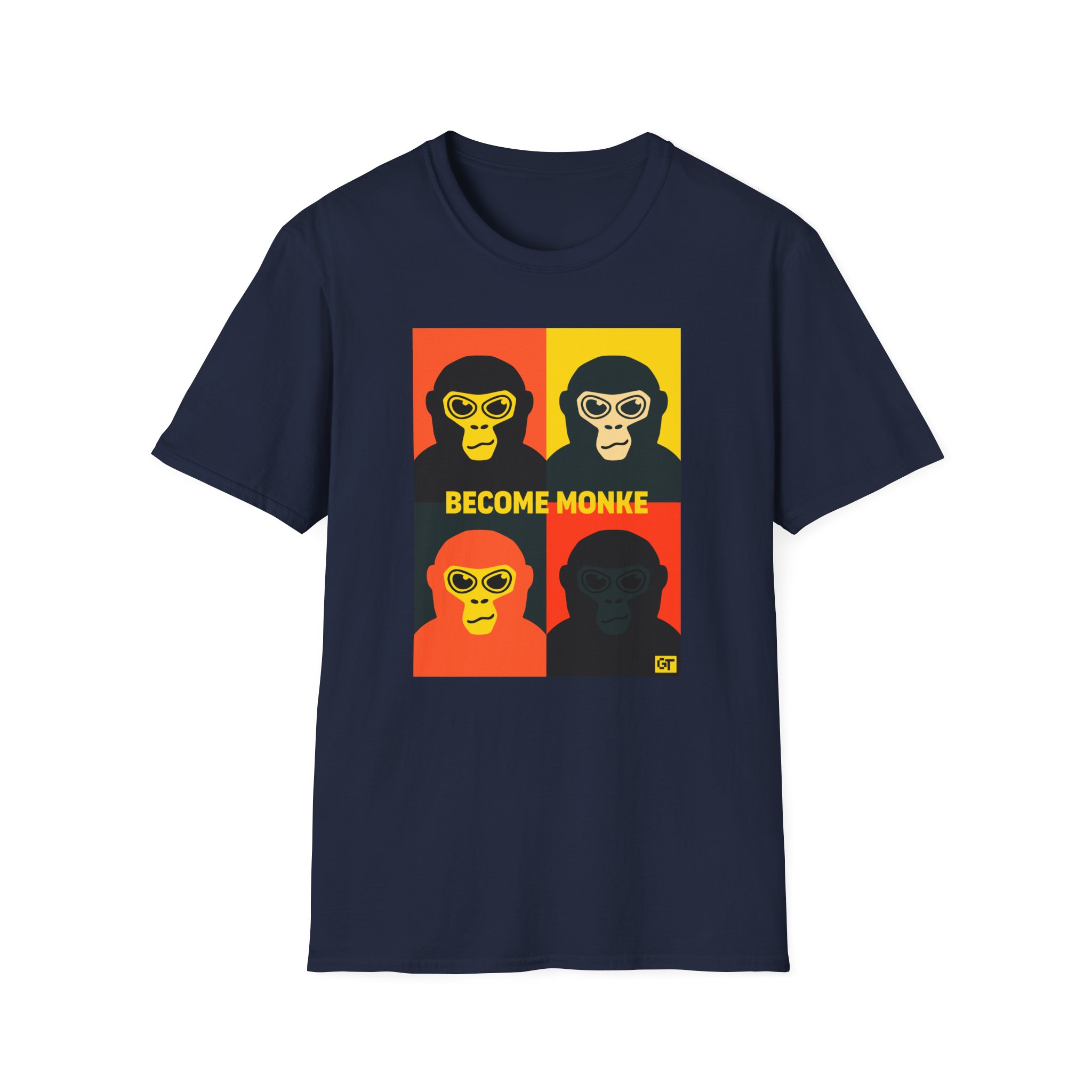 Gorilla Tag Become Monke Unisex Softstyle T-Shirt