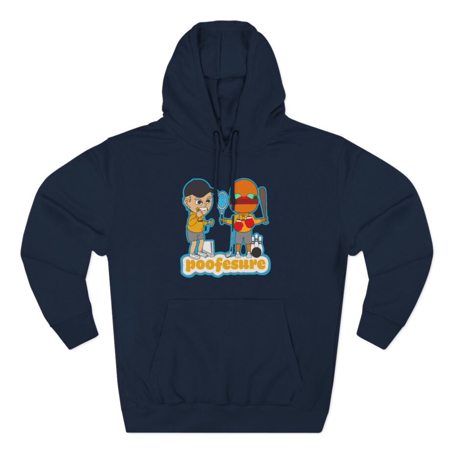 Poofesure Three-Panel Fleece Hoodie