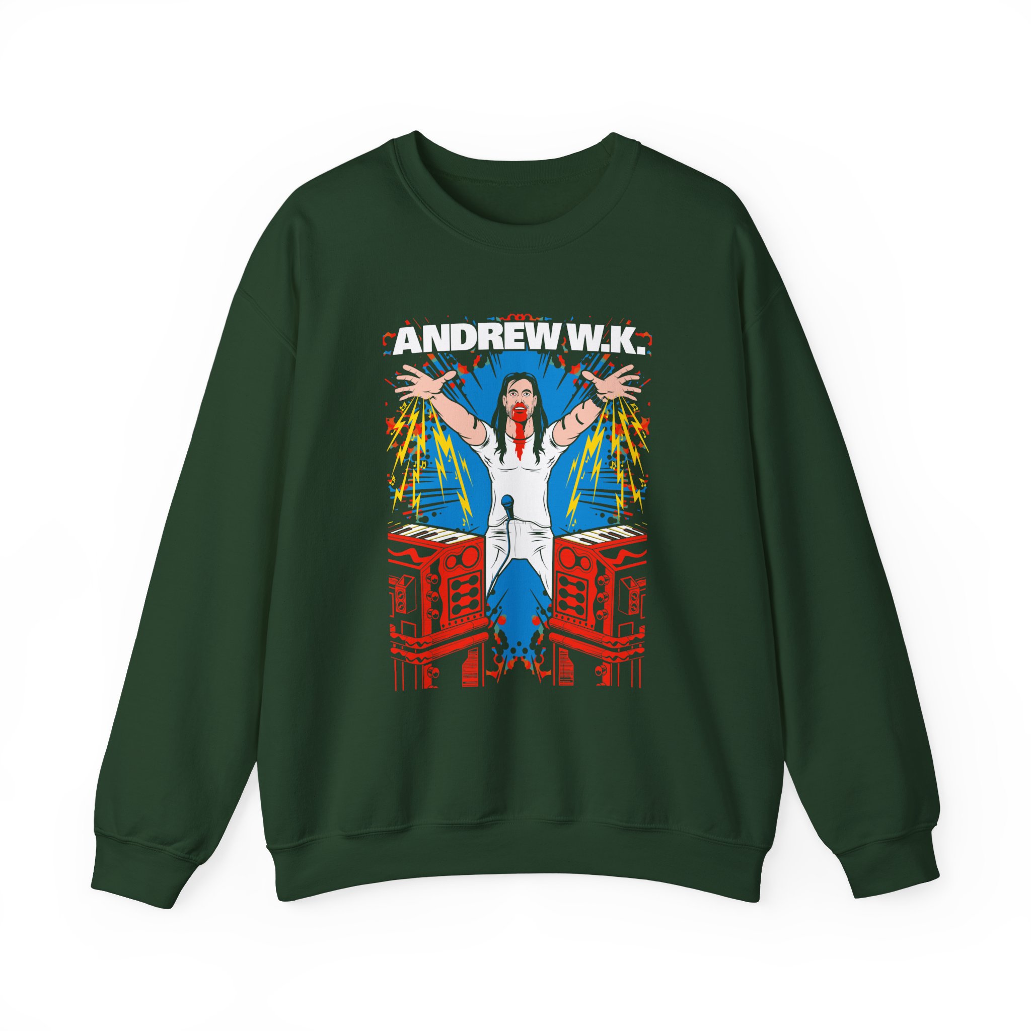 Andrew Wk Sorcery Unisex Heavy Blendâ„¢ Crewneck Sweatshirt