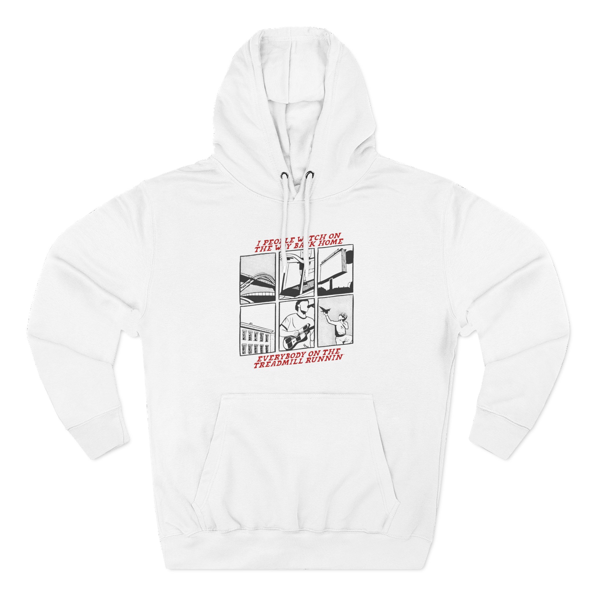 Sam Fender People Watching Three-Panel Fleece Hoodie