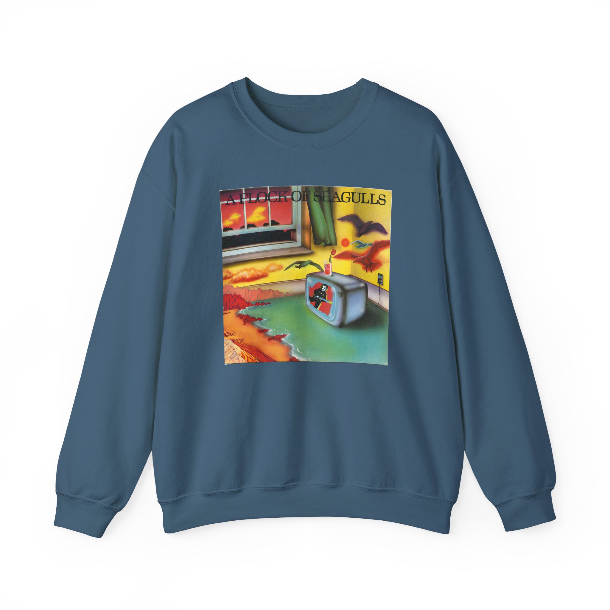 A Flock of Seagulls Original Album Cover Unisex Heavy Blendâ„¢ Crewneck Sweatshirt