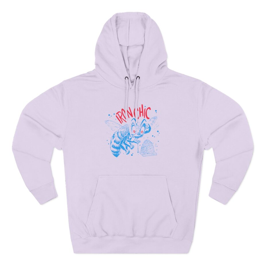 Iron Chic Bee Three-Panel Fleece Hoodie