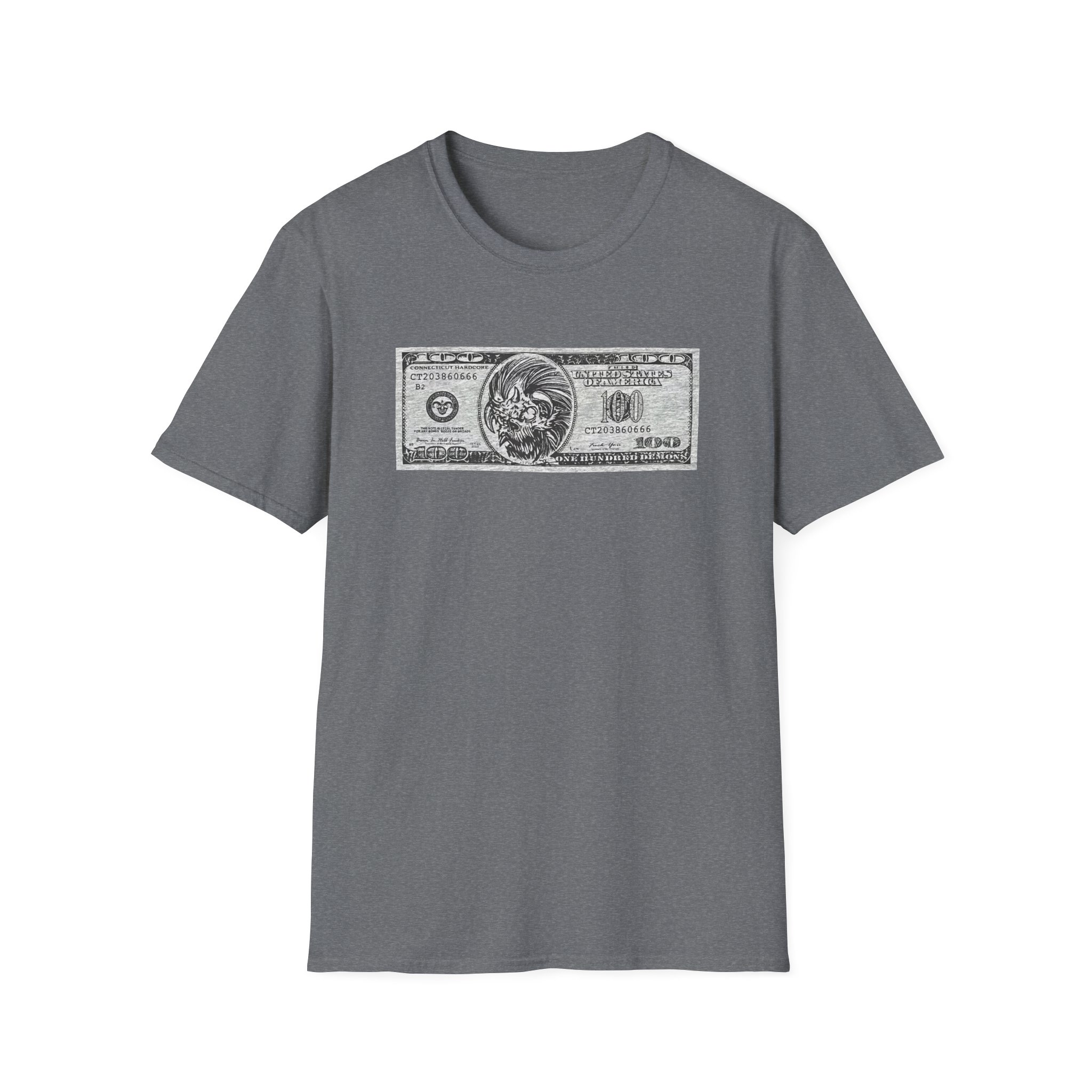 100 Demons Connecticut Hardcore Unisex Softstyle T-Shirt