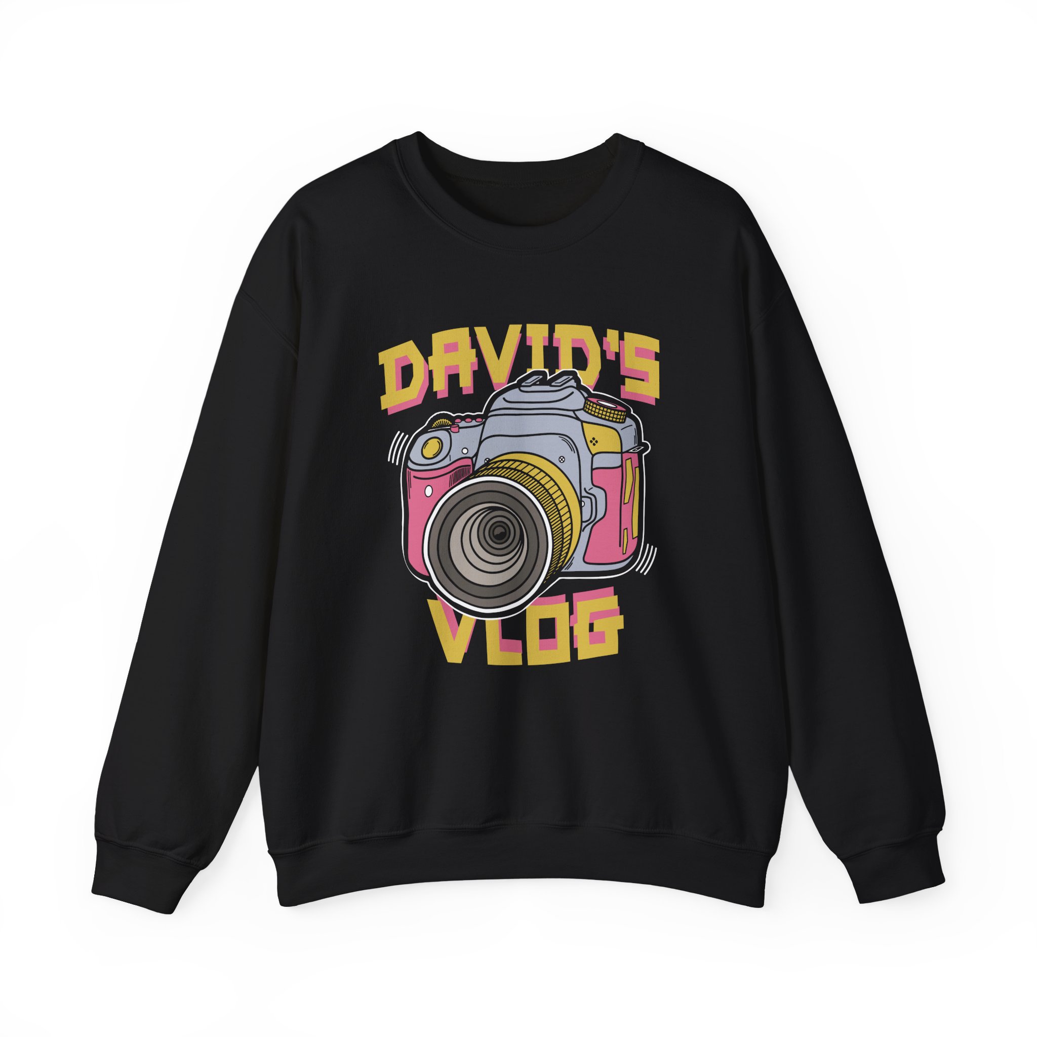 David Dobrik  David's Vlog Unisex Heavy Blendâ„¢ Crewneck Sweatshirt