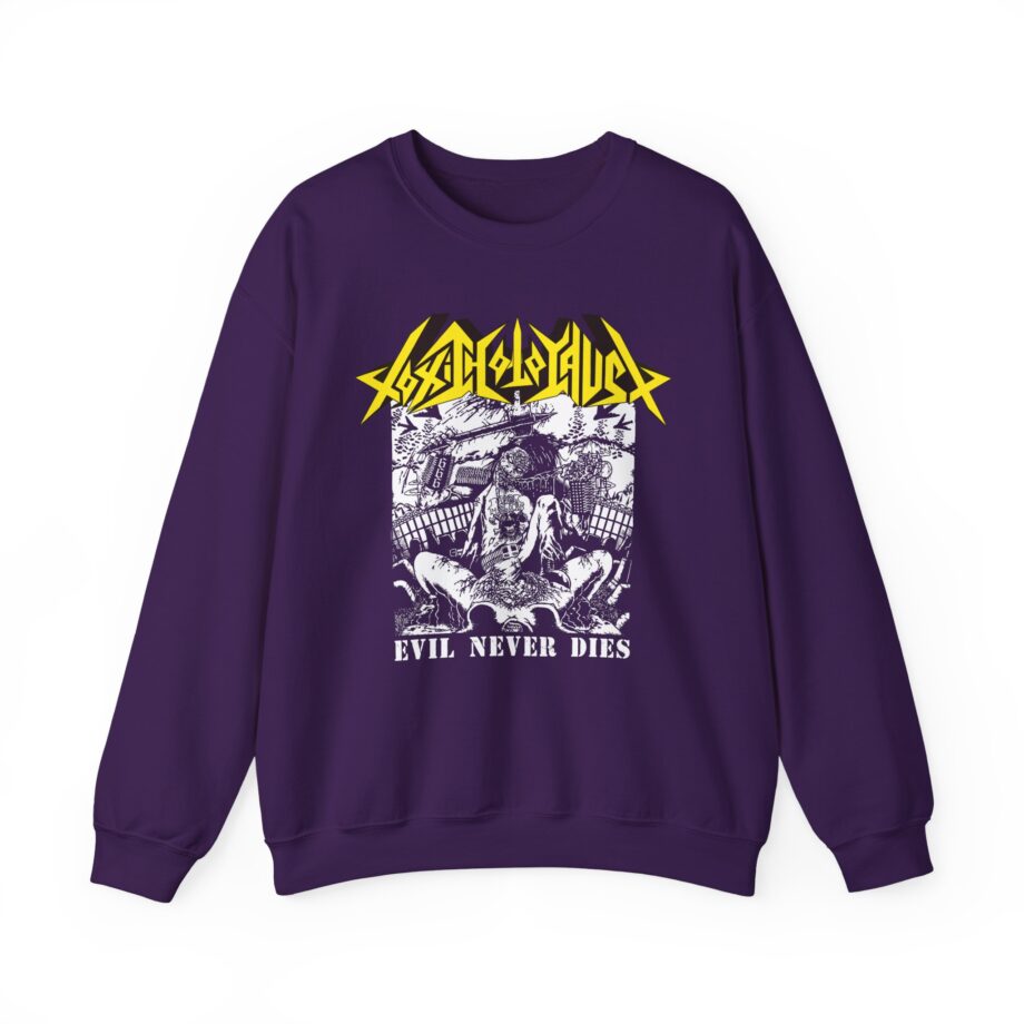 Toxic Holocaust Evil Never Dies Unisex Heavy Blend™ Crewneck Sweatshirt