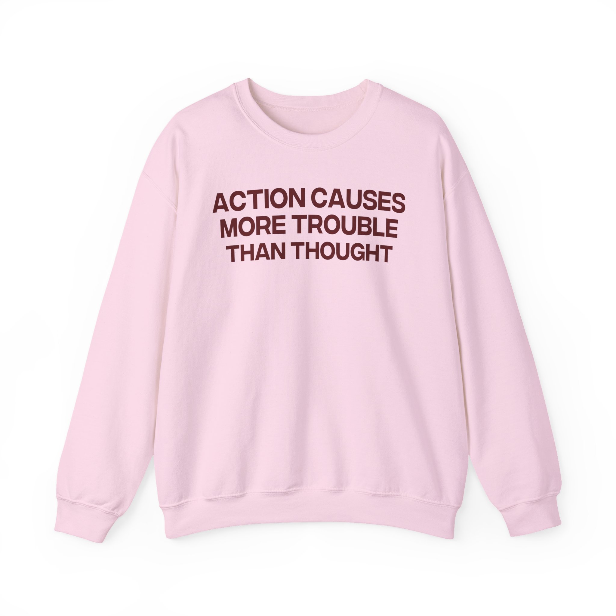 Jenny Holzer Action Causes More Trouble Than Thought Unisex Heavy Blendâ„¢ Crewneck Sweatshirt