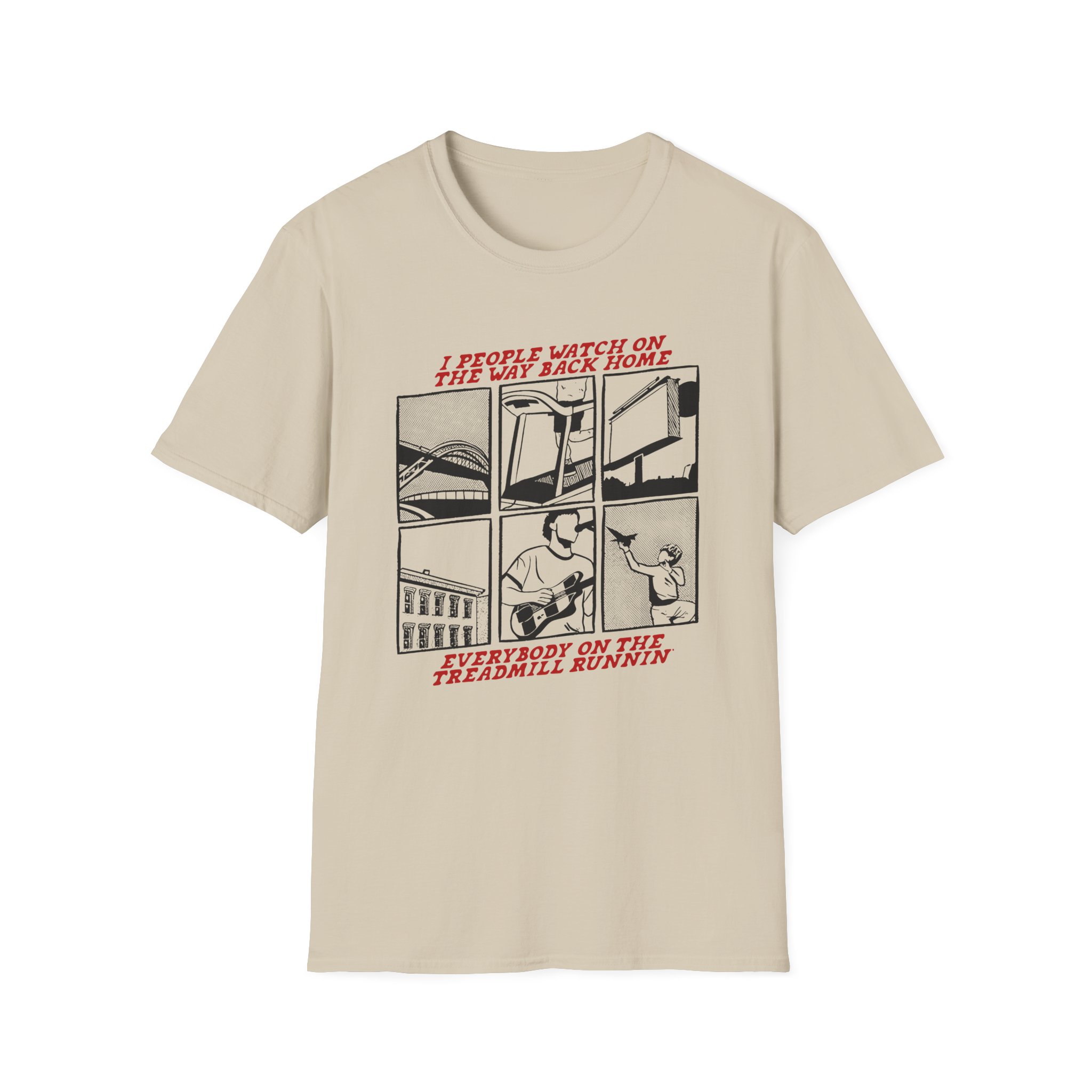 Sam Fender People Watching Unisex Softstyle T-Shirt