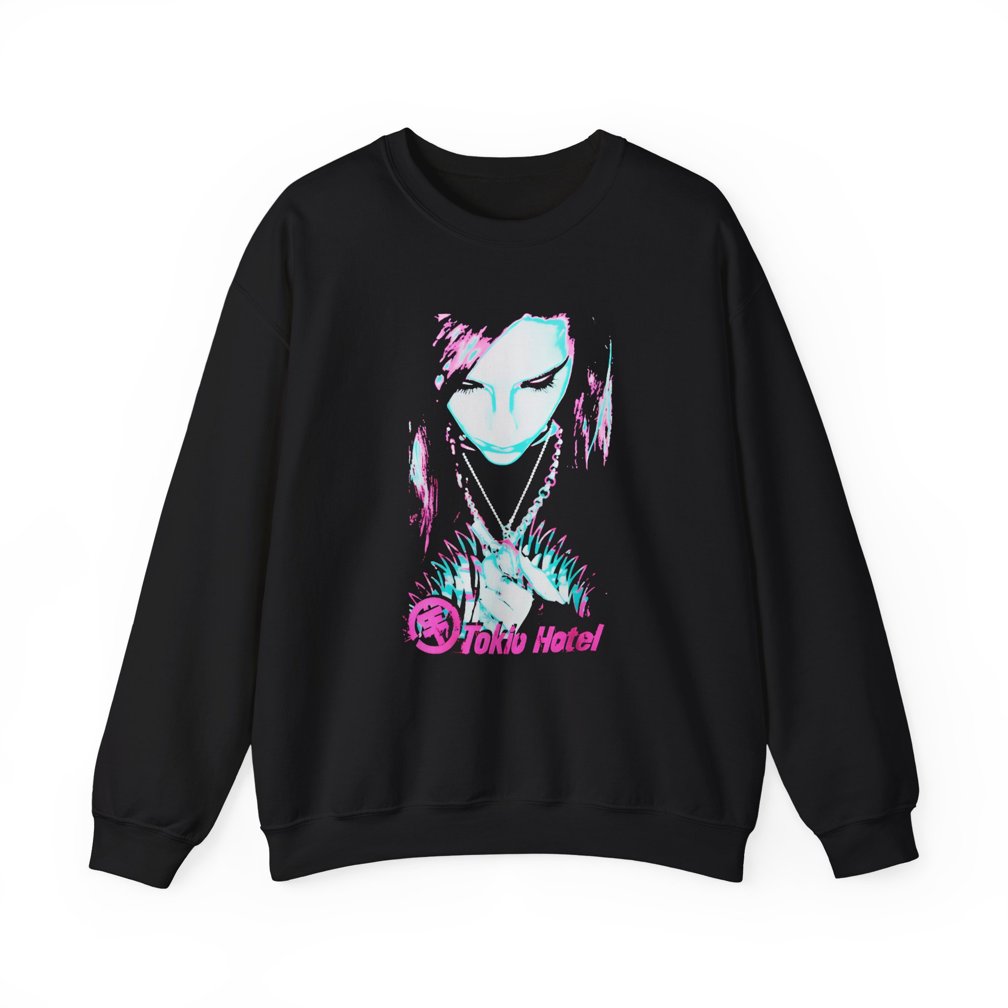 Kaulitz Hills Tokio Hotel Face Unisex Heavy Blendâ„¢ Crewneck Sweatshirt