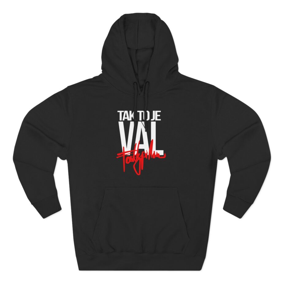 Fattypillow Tak to Je Val Three-Panel Fleece Hoodie