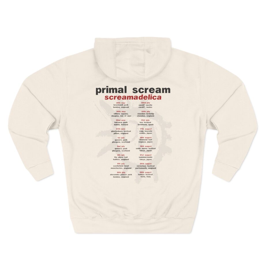 Primal Scream Screamadelica Tour Three-Panel Fleece Hoodie