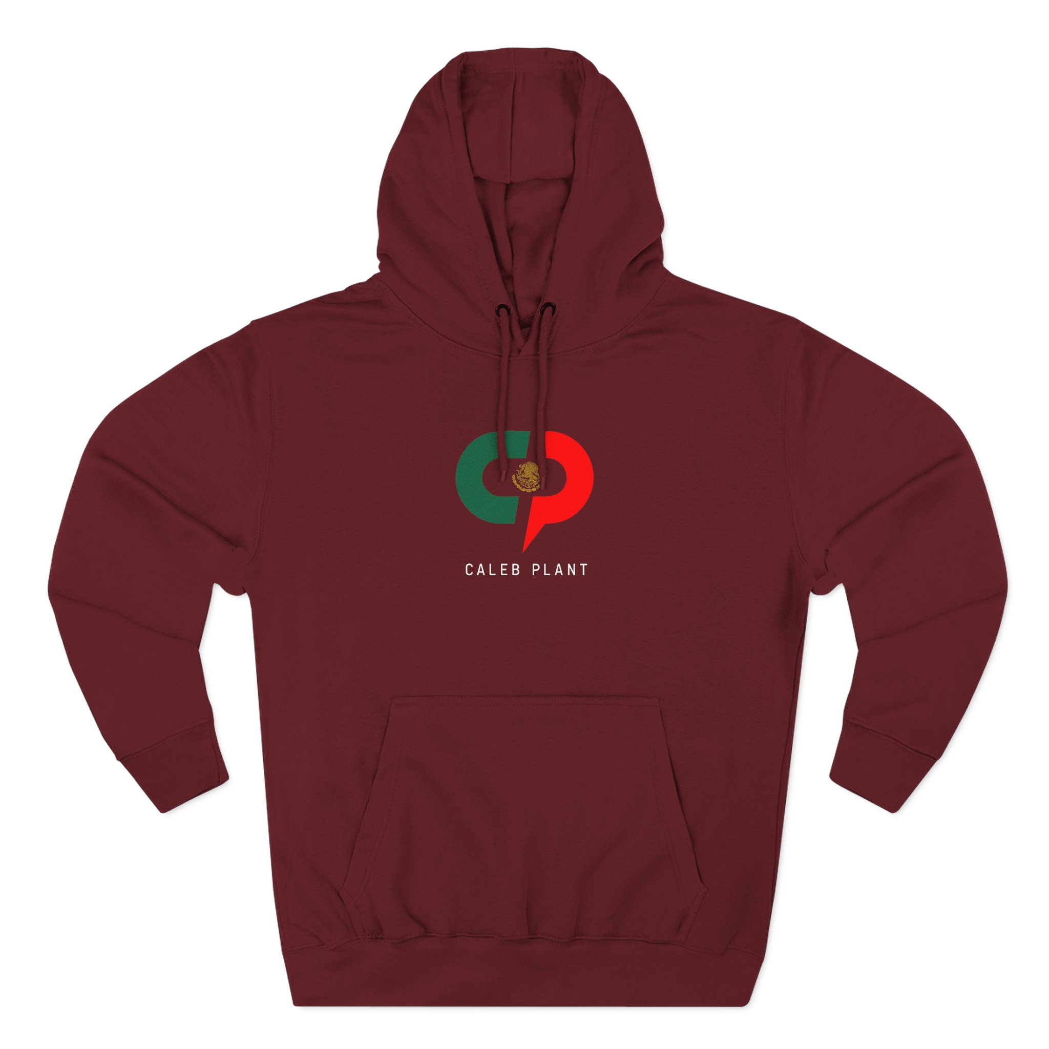 Caleb Plant Green White and Red Three-Panel Fleece Hoodie