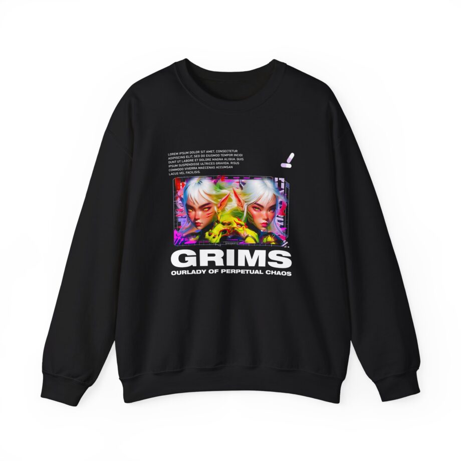 Grimes Our Lady of Perpetual Chaos Unisex Heavy Blend Crewneck Sweatshirt