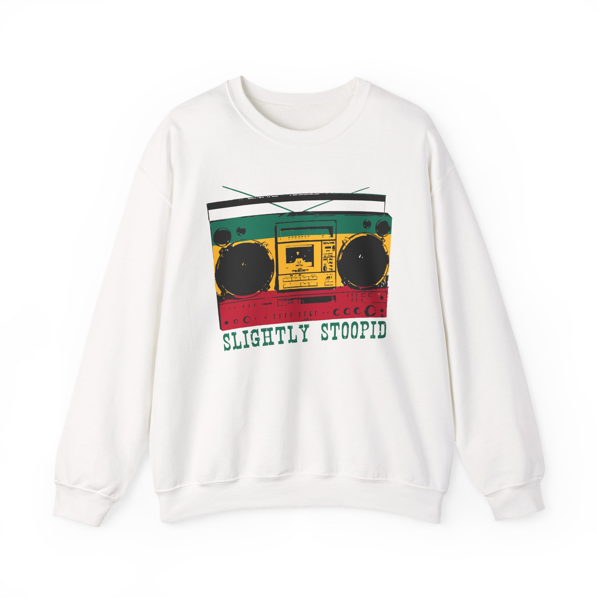 Slightly Stoopid Ghetto Blaster Raglan Unisex Heavy Blendâ„¢ Crewneck Sweatshirt