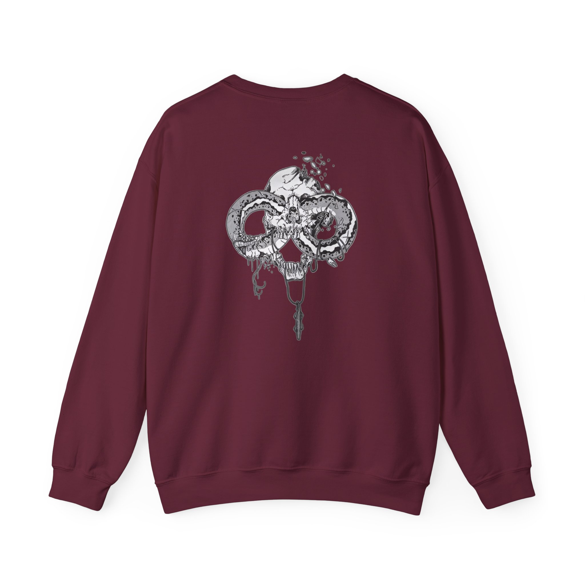 Power Trip Spikey Snake Unisex Heavy Blendâ„¢ Crewneck Sweatshirt