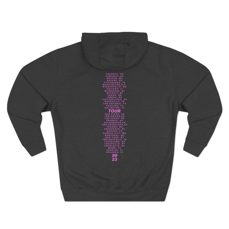 Pink Trustfall Praise Three-Panel Fleece Hoodie