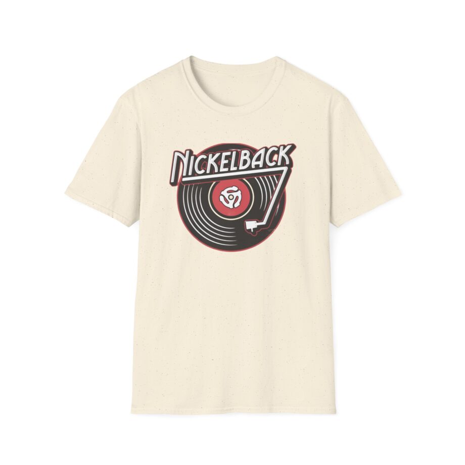 Nickelback Record Natural Ringer Unisex Softstyle T-Shirt