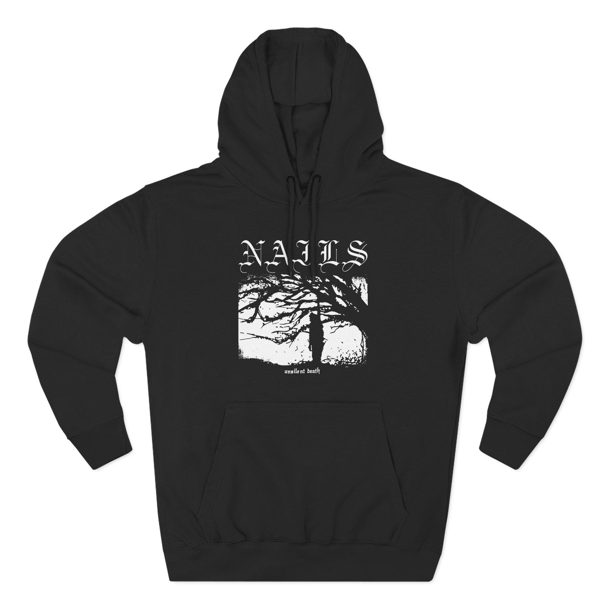 Nails Unsilent Death Three-Panel Fleece Hoodie