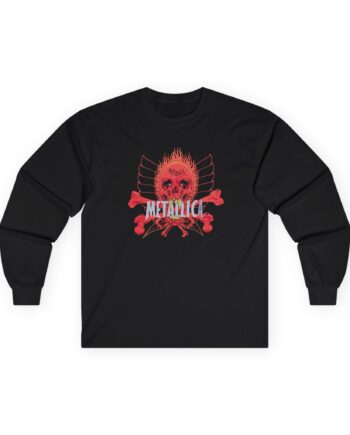 Fede Vigevani Vintage 90s Metallica Pushead Rebel Skull Unisex Ultra Cotton Long Sleeve Tee
