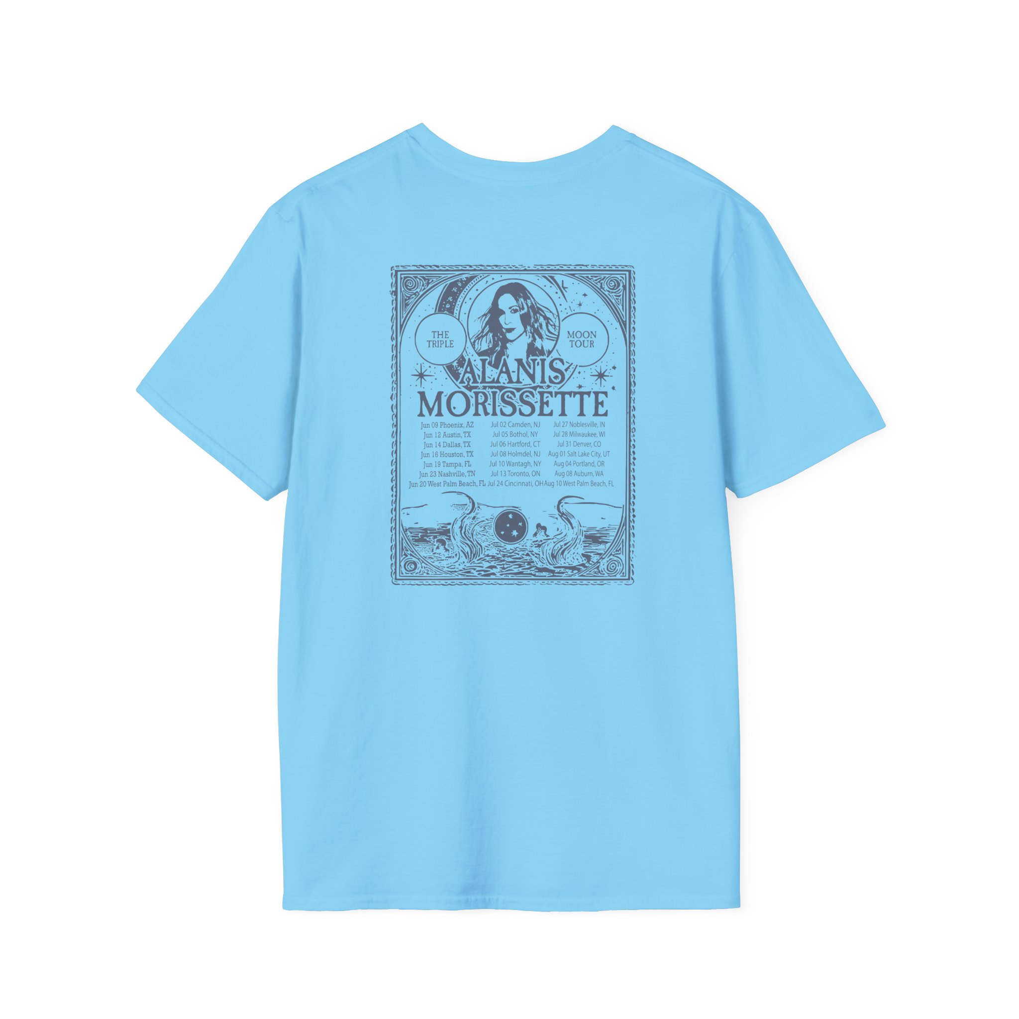Alanis Morissette The Teple Moon Tour Unisex Softstyle T-Shirt