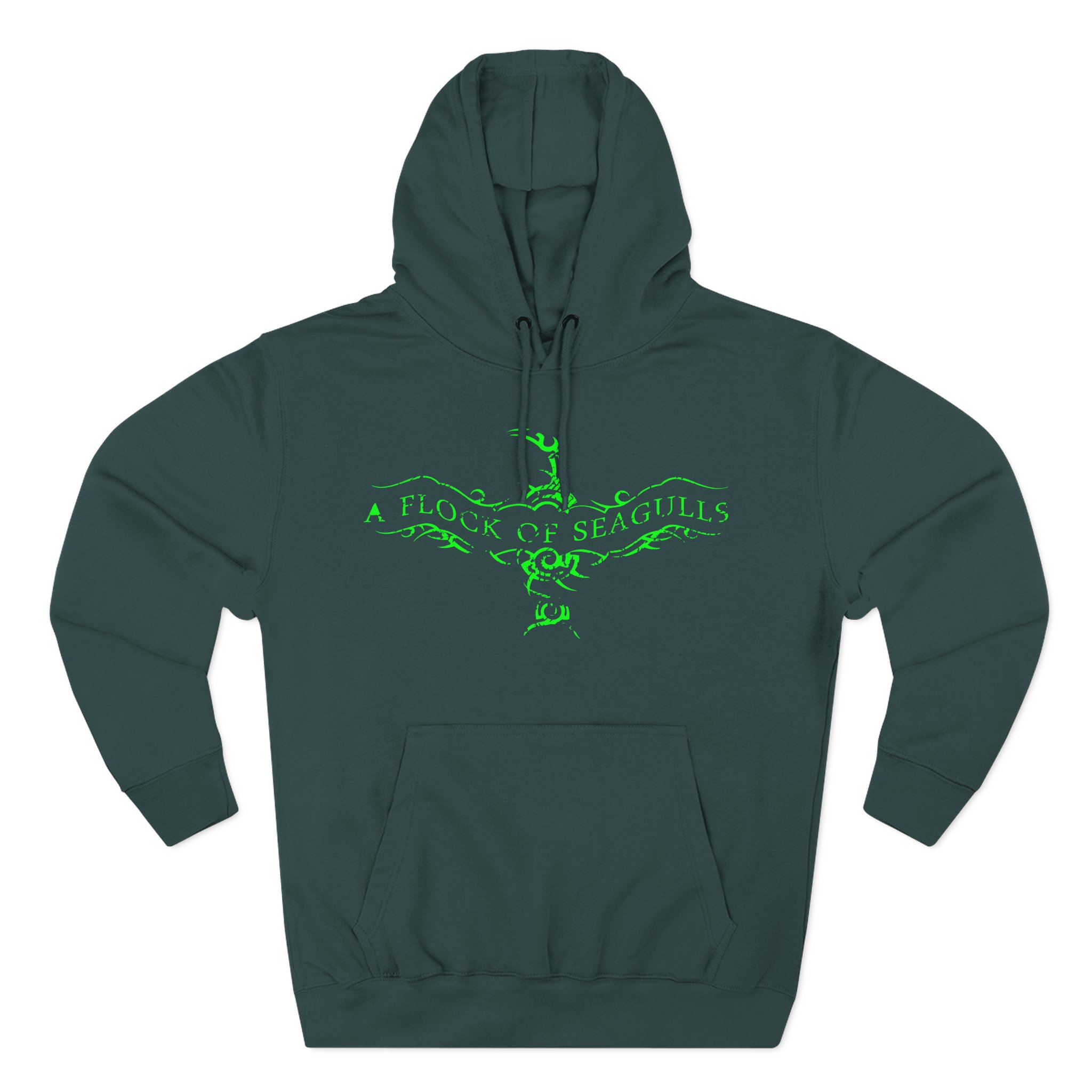 A Flock of Seagulls Logo Three-Panel Fleece Hoodie
