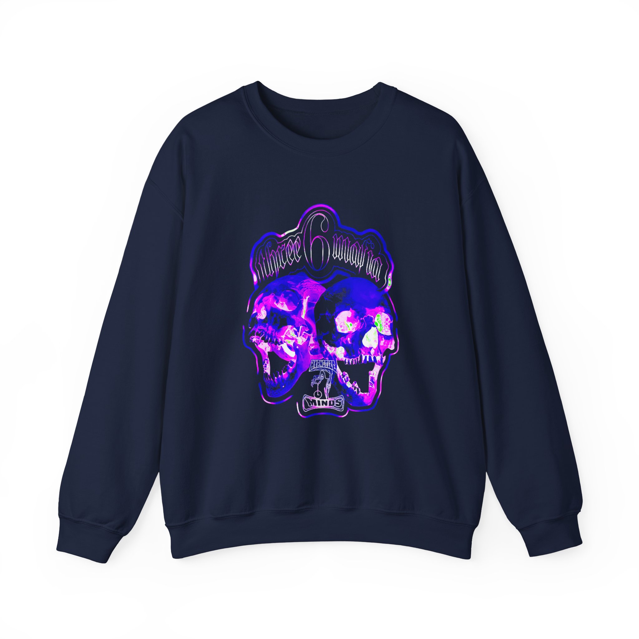 Three 6 Mafia Hard Hittaz Unisex Heavy Blendâ„¢ Crewneck Sweatshirt