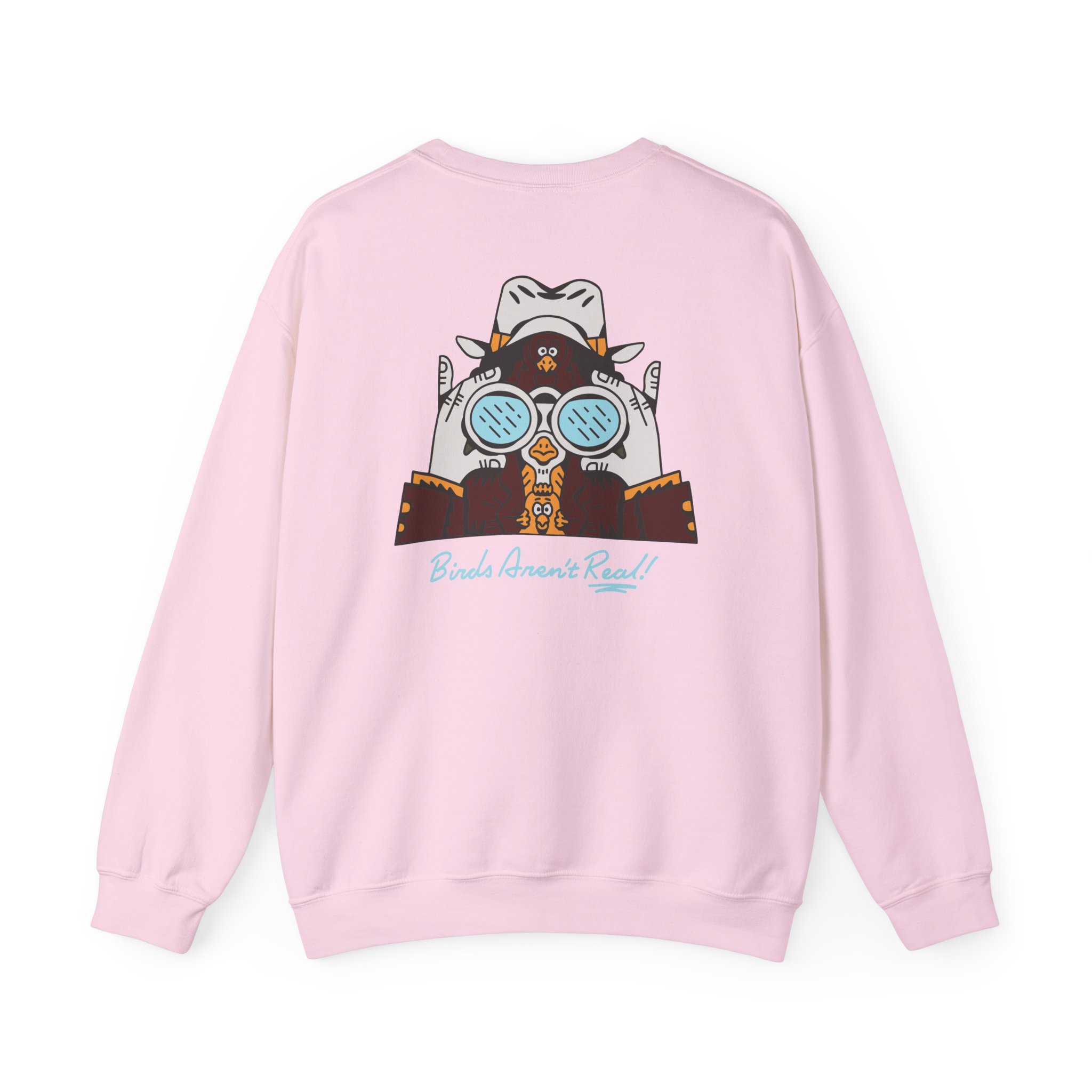 Birds Arent Real Trench Coat Hemp Unisex Heavy Blendâ„¢ Crewneck Sweatshirt