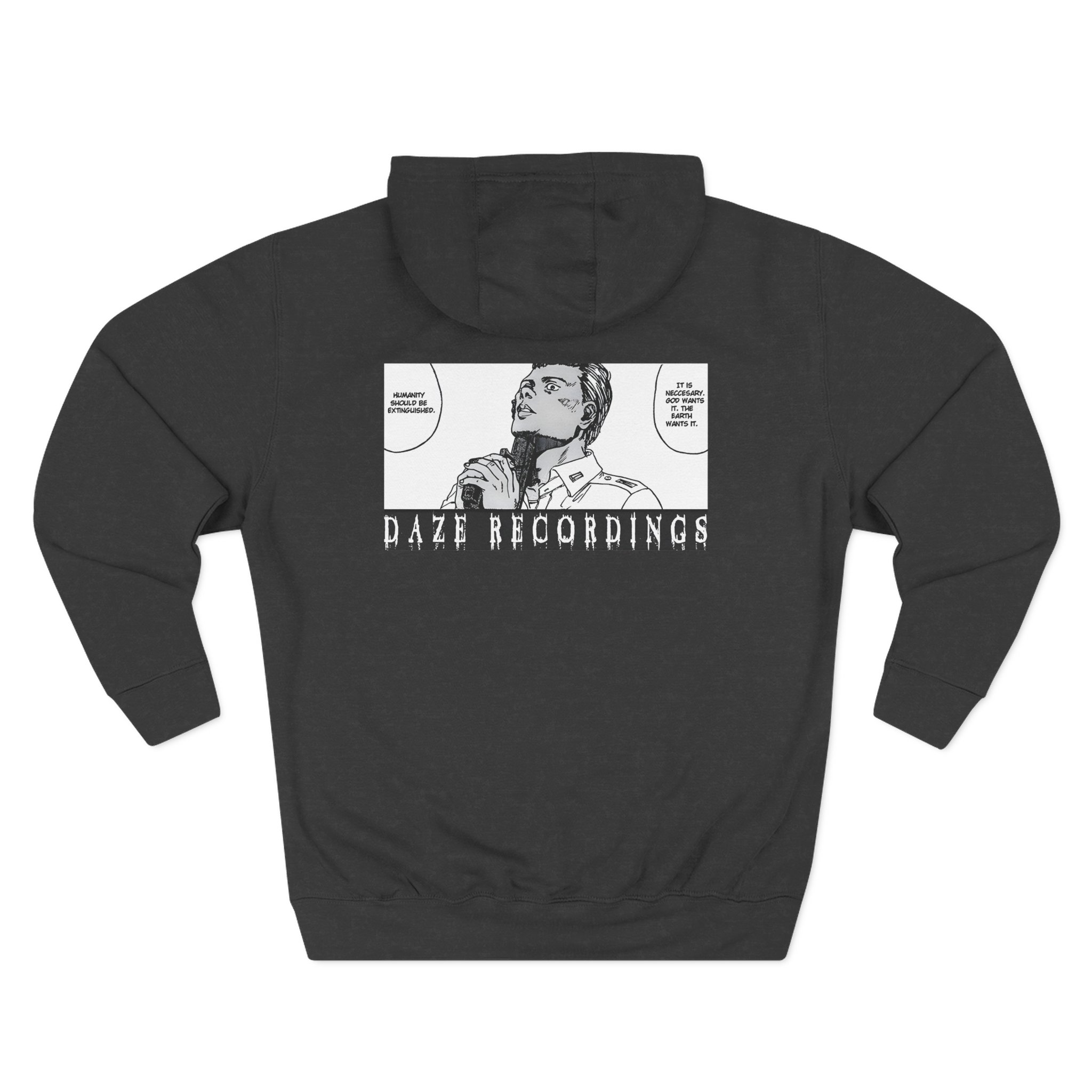 Sanction the World is Cruel Three-Panel Fleece Hoodie