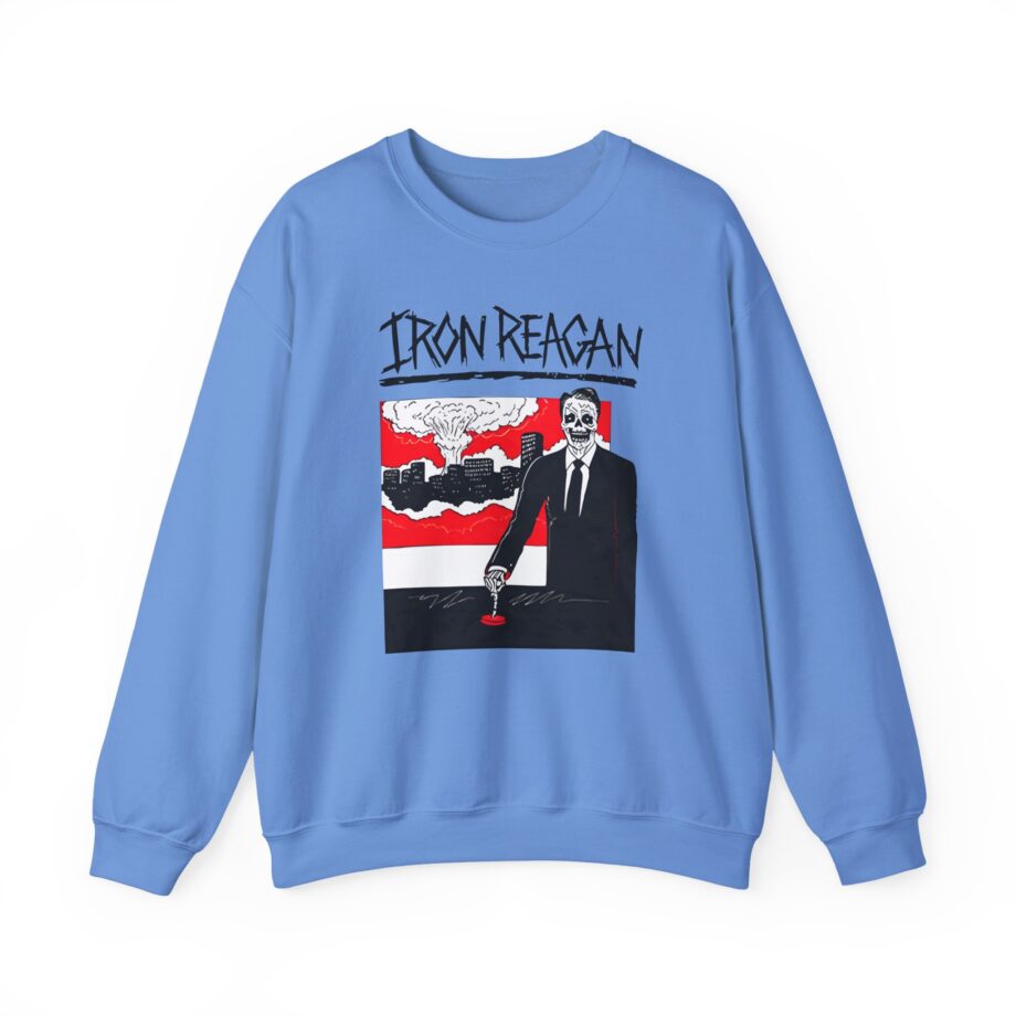 Iron Reagan Finger On The Button Unisex Heavy Blend™ Crewneck Sweatshirt