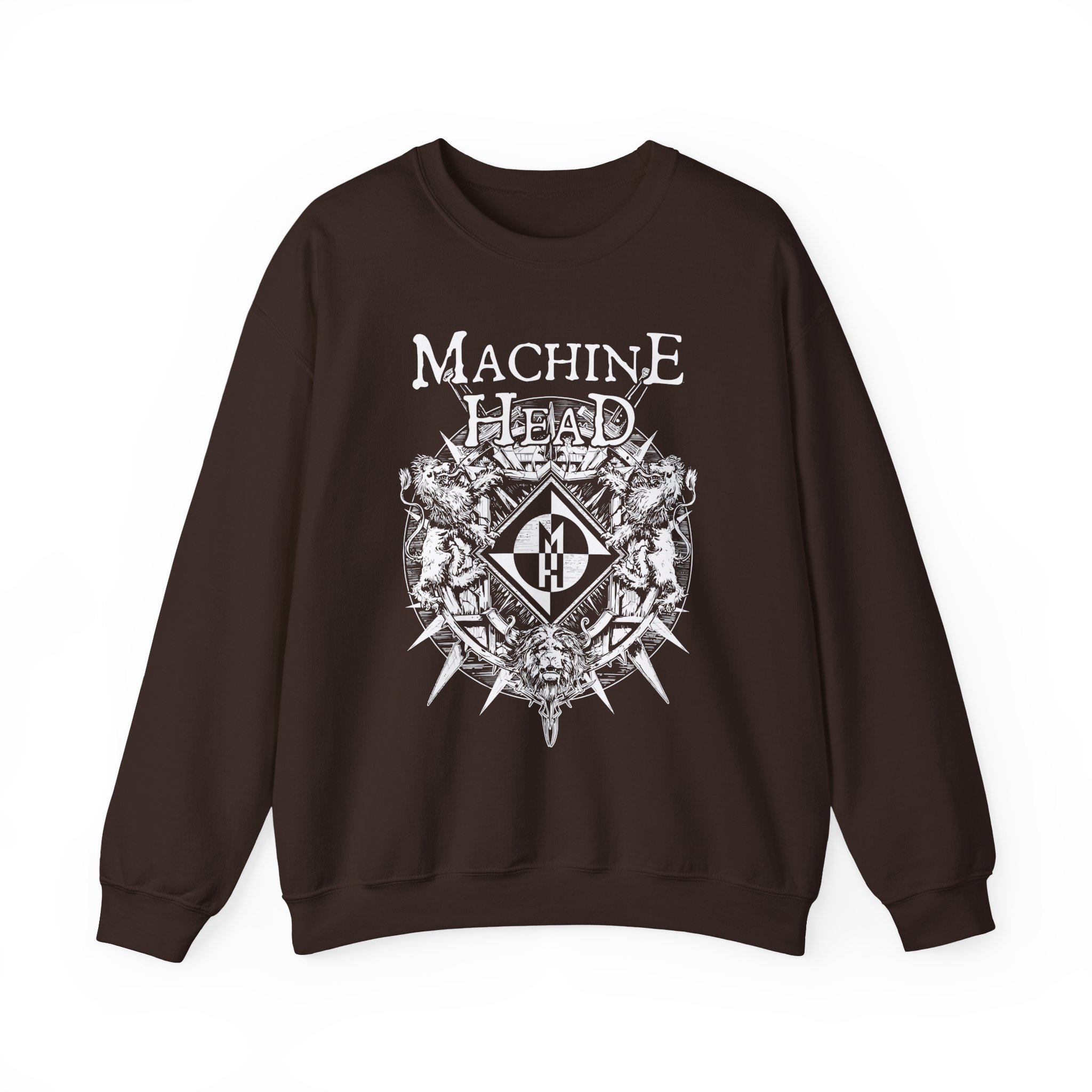 Machine Head Lion Crest Unisex Heavy Blendâ„¢ Crewneck Sweatshirt