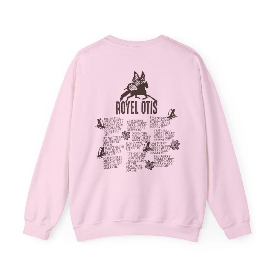 Royel Otis Mary Marry Me Faded Powder Unisex Heavy Blend™ Crewneck Sweatshirt