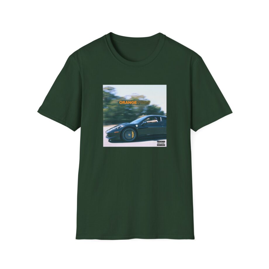 Larry June Orange Print Unisex Softstyle T-Shirt