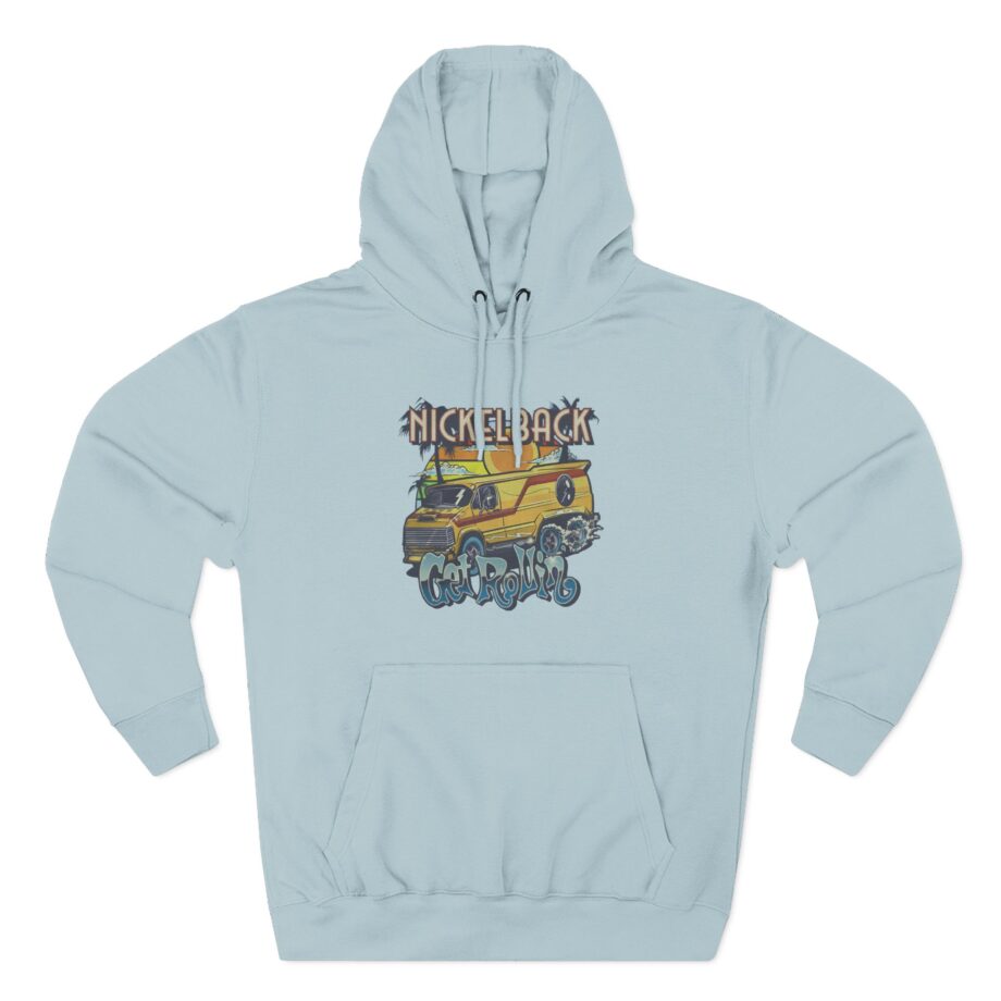 Nickelback Get Rollin Cover Three-Panel Fleece Hoodie