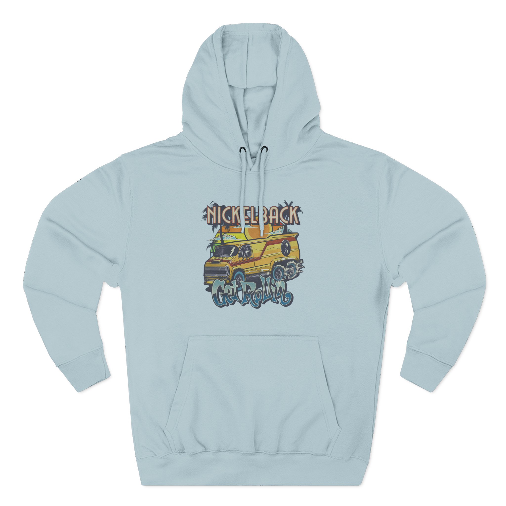 Nickelback Get Rollin Cover Three-Panel Fleece Hoodie