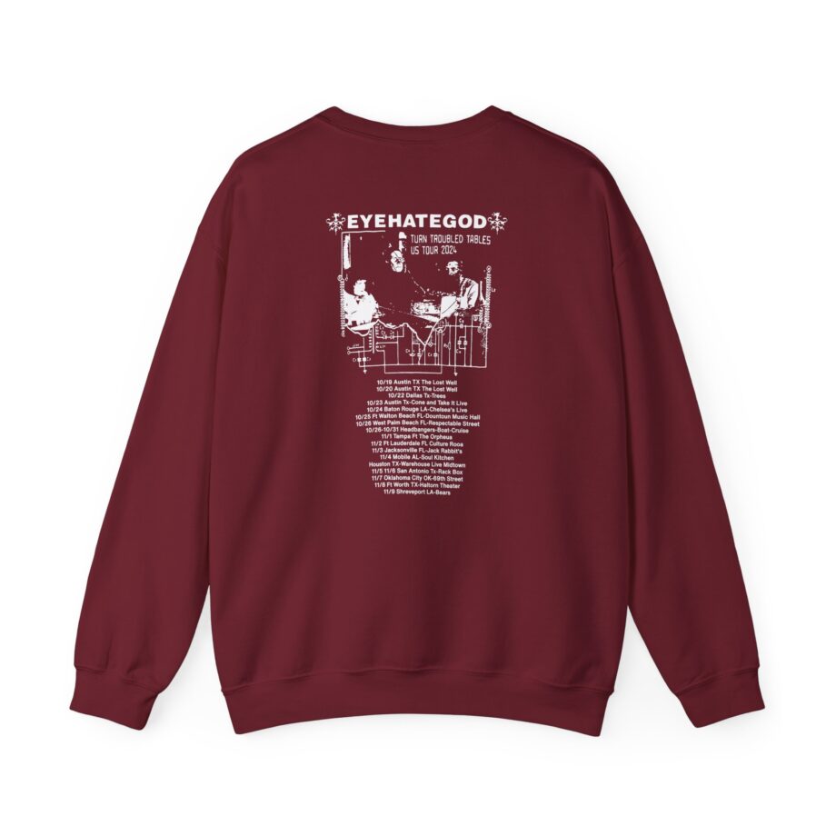 Eyehategod Turn Troubled Tables Us Tour Unisex Heavy Blend™ Crewneck Sweatshirt
