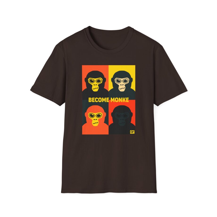 Gorilla Tag Become Monke Unisex Softstyle T-Shirt