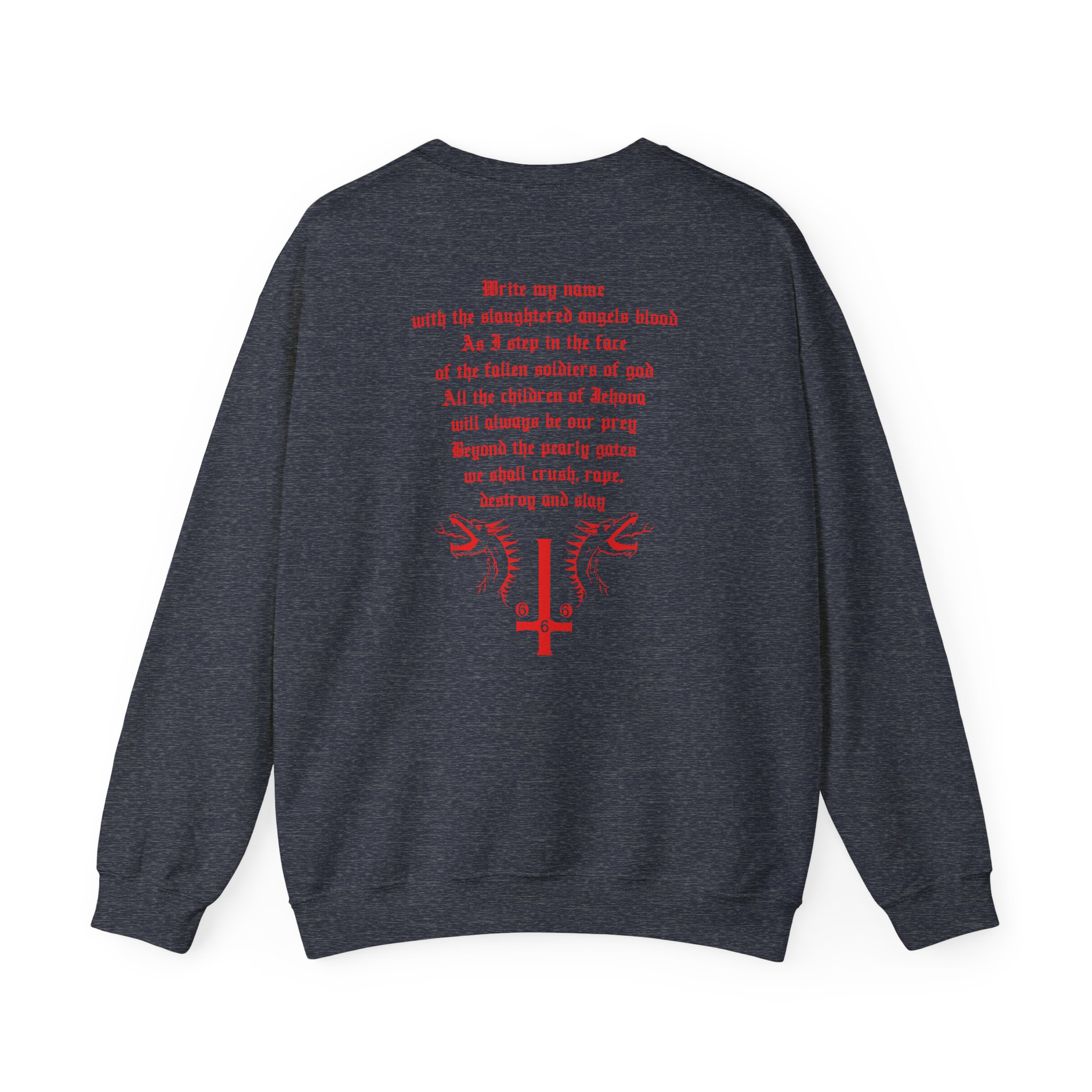 Marduk Demon With Wings Unisex Heavy Blendâ„¢ Crewneck Sweatshirt