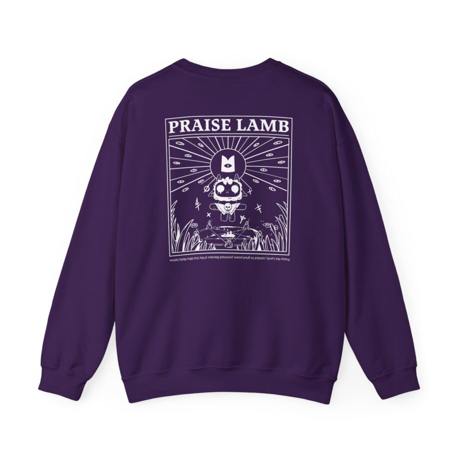 Cult of the Lamb Praise Lamb Unisex Heavy Blend™ Crewneck Sweatshirt