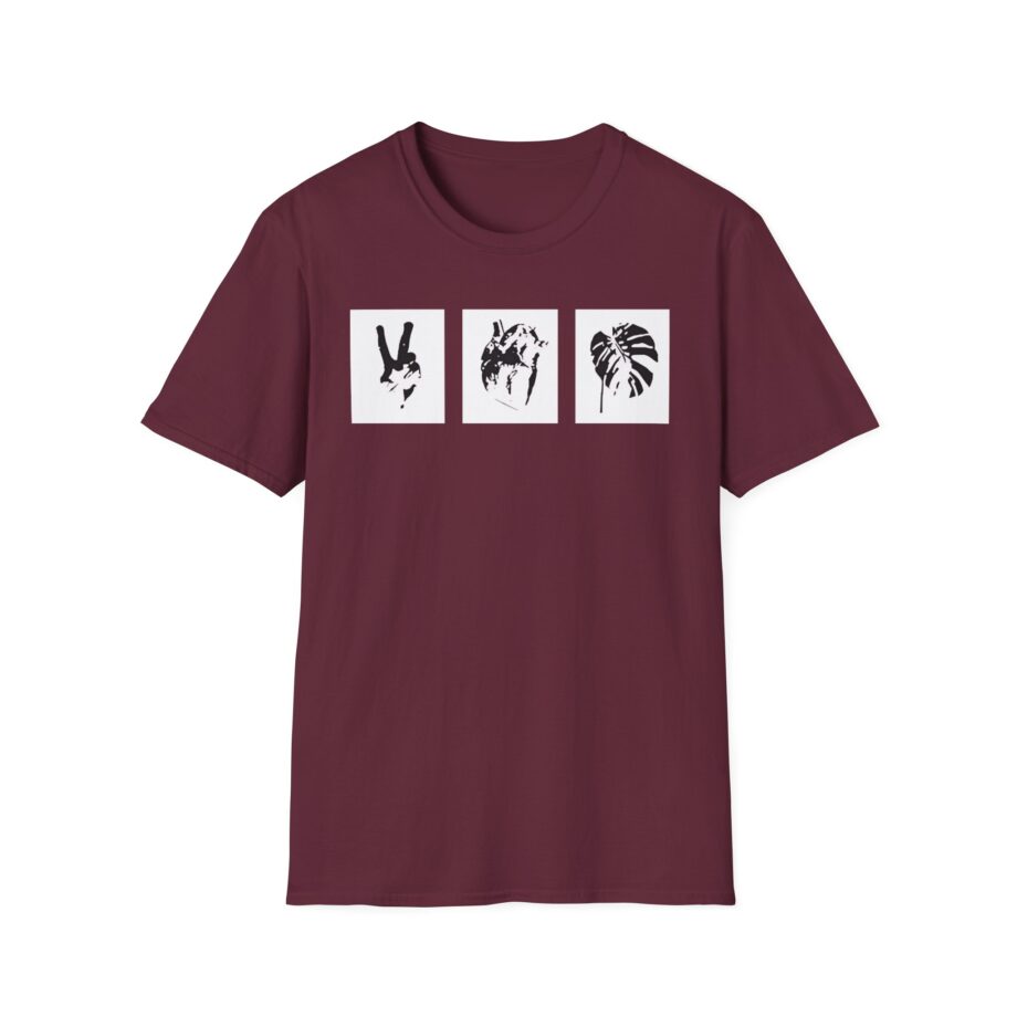 Mumbo Jumbo Peace, Love and Heavy Metal Unisex Softstyle T-Shirt