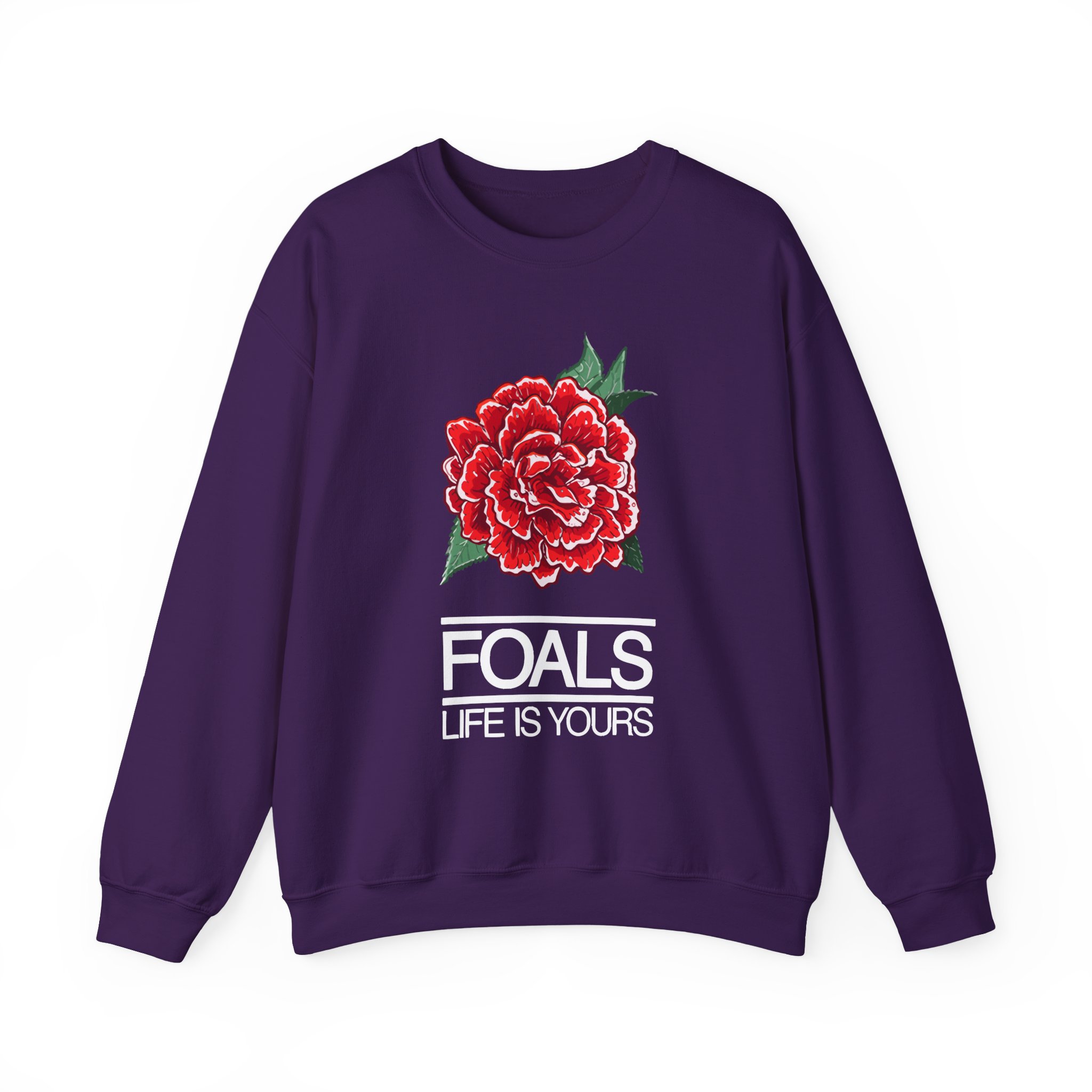 Foals Red Rose Unisex Heavy Blendâ„¢ Crewneck Sweatshirt