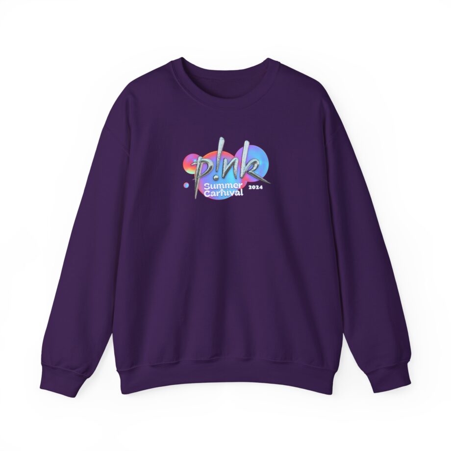 P!nk Split Tie Dye Unisex Heavy Blend™ Crewneck Sweatshirt