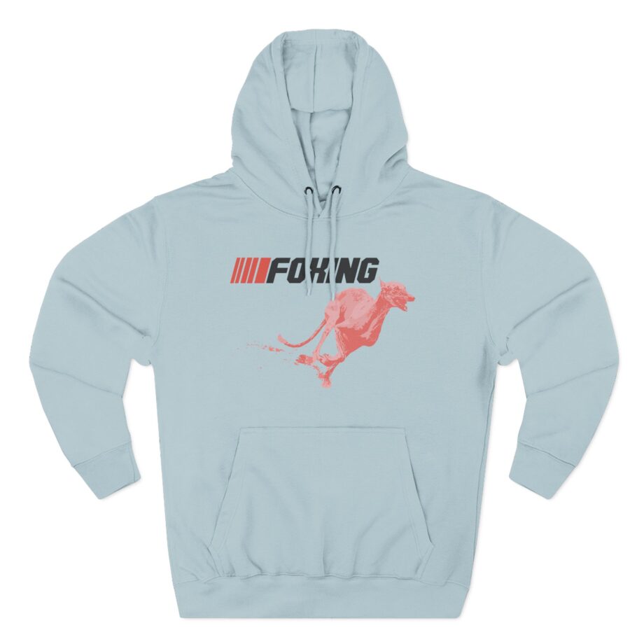 Foxing Greyhound Three-Panel Fleece Hoodie