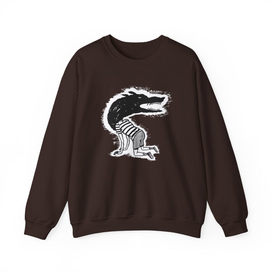 Fireworks Wolf Kid Unisex Heavy Blend™ Crewneck Sweatshirt