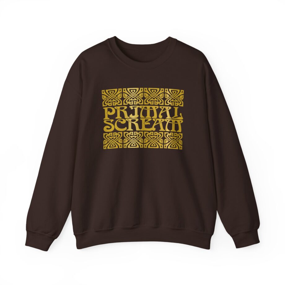 Primal Scream Black & Gold Deco Unisex Heavy Blend™ Crewneck Sweatshirt