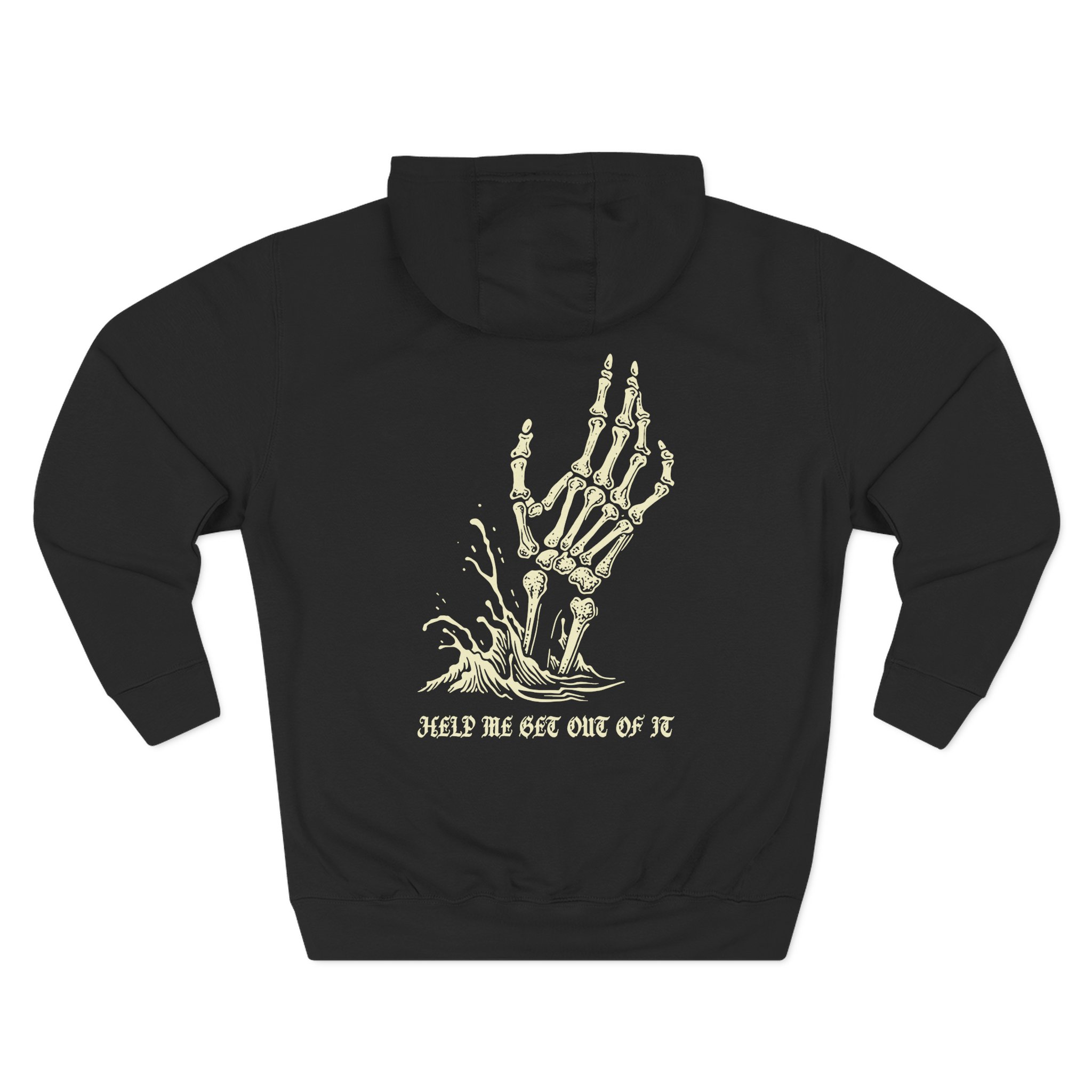 Paleface Help Me Get Out of It  Three-Panel Fleece Hoodie