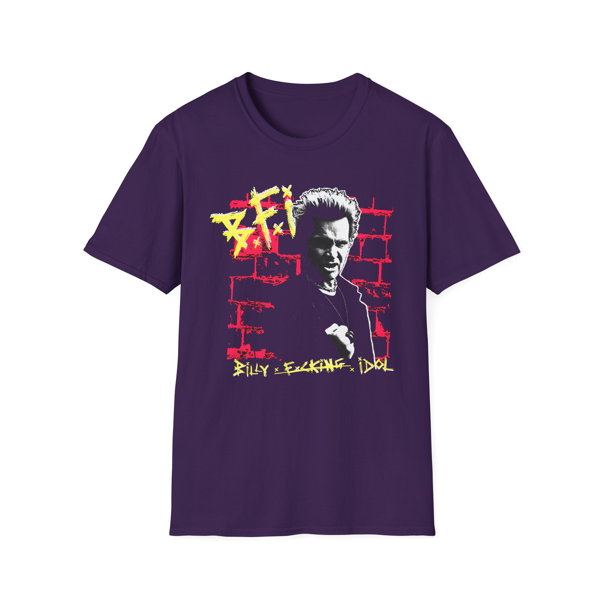 Billy Idol BFI Brick Unisex Softstyle T-Shirt